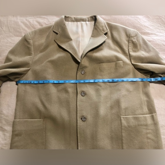 Men’s Cashmere Blazer. Tan. Size 2XL. See pics for measurements. - Picture 10 of 10